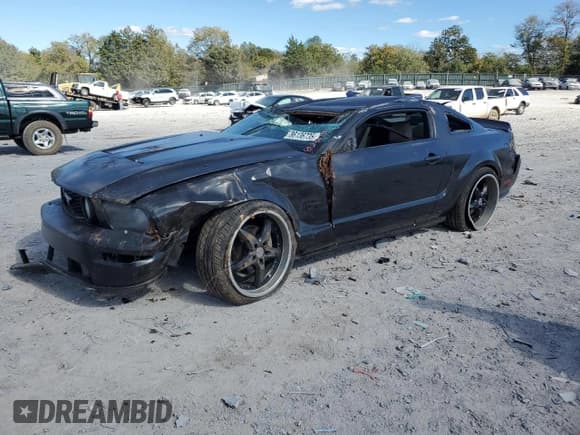 ✅ 2006 Ford Mustang GT Deluxe • VIN: 1ZVHT82H165142491 • Лот: 86136735. Опубликован ранее на Copart с пробегом 106 593 миль. Бесплатный доступ к архиву аукционных продаж из США и подробный отчёт об истории автомобиля на DreamBid. Изображение 1.