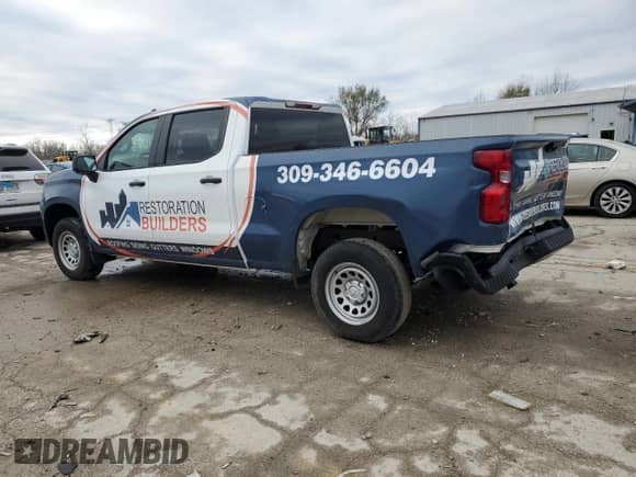 2022 Chevrolet Silverado 1500 Work Truck with VIN 1GCPDAEK4NZ524712, listed as a Copart auction lot 80791304 with 30,822 mi miles and Salvage title. Bid and sale history available at DreamBid. Image 2.
