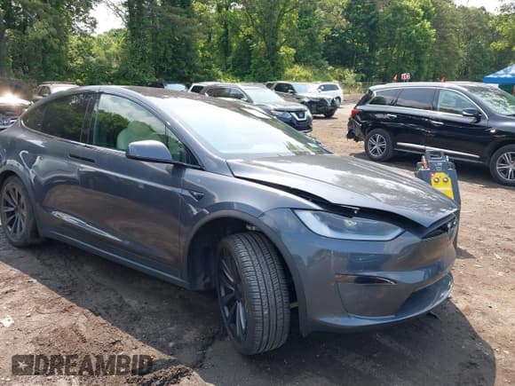 ✅ 2023 Tesla Model X • VIN: 7SAXCBE55PF411222 • Lot: 42469051. Listed on IAAI with 17,389 mi. Free auction sales archive from the USA and detailed vehicle history report at DreamBid. Image 1.