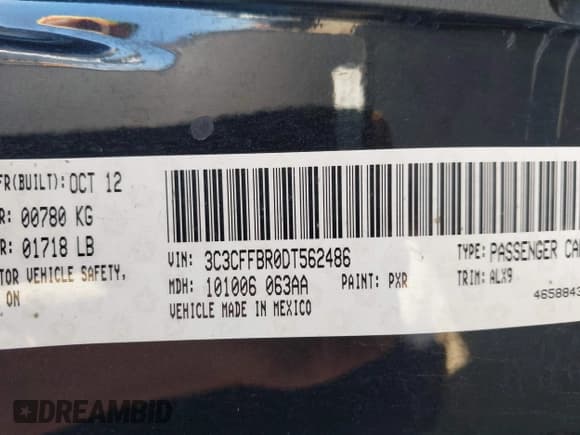 ✅ 2013 FIAT 500 Sport • VIN: 3C3CFFBR0DT562486 • Lot: 43226809. Wystawiony na IAAI z przebiegiem 132 500 mil. Bezpłatny archiwum sprzedaży aukcyjnych z USA i szczegółowy raport historii pojazdu na DreamBid. Zdjęcie 9.