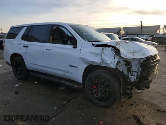 2023 Chevrolet Tahoe RST with VIN 1GNSKRKL4PR441917, listed as a Copart auction lot 85933414 with 18,740 mi miles and Salvage title. Bid and sale history available at DreamBid. Image 4.