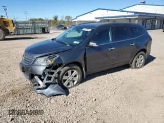 2014 Chevrolet Traverse LT z VIN 1GNKVGKD8EJ153818, wystawiony jako Copart lot #86525455 z przebiegiem 113 149 mil mil oraz Szkoda całkowita • Salvage title. Historia ofert i sprzedaży dostępna na DreamBid. Obrazek 1.
