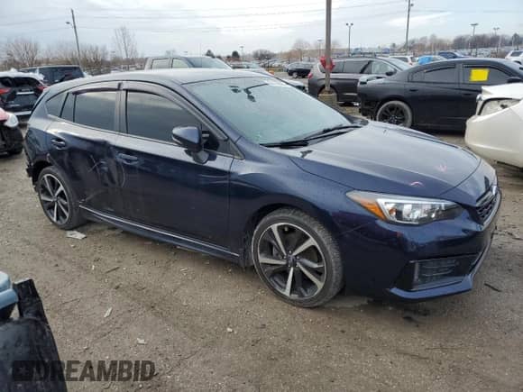 2021 Subaru Impreza Special Sports с VIN 4S3GTAL61M3703445, выставлен на аукционе Copart как лот 85110564 с пробегом 43 542 миль миль и Списание • Salvage title. История ставок и продаж доступна на DreamBid. Изображение 4.