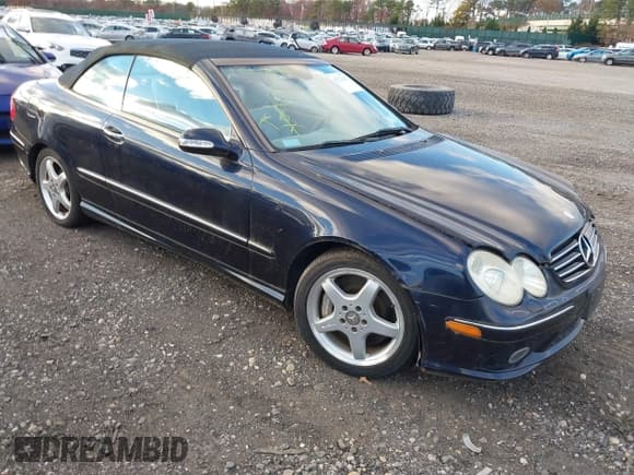 ✅ 2004 Mercedes-Benz CLK 500 • VIN: WDBTK75GX4T026338 • Лот: 43732442. Опубликован ранее на IAAI с пробегом 94 500 миль. Бесплатный доступ к архиву аукционных продаж из США и подробный отчёт об истории автомобиля на DreamBid. Изображение 1.