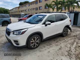 2020 Subaru Forester Limited z VIN JF2SKAUC9LH583334, wystawiony jako Copart lot #84210545 z przebiegiem 49 171 mil mil oraz Szkoda całkowita • Salvage title. Historia ofert i sprzedaży dostępna na DreamBid. Obrazek 1.
