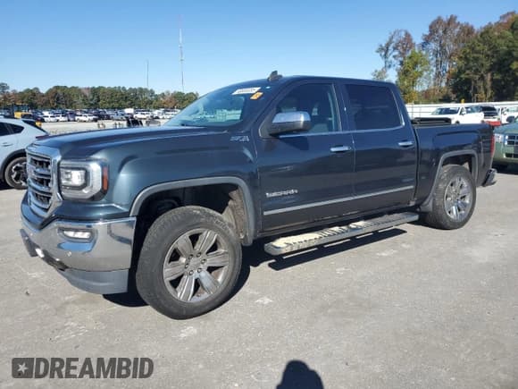 ✅ 2017 GMC Sierra 1500 SLT • VIN: 3GTU2NECXHG345121 • Lot: 90800055. Listed on Copart with 107,619 mi. Free auction sales archive from the USA and detailed vehicle history report at DreamBid. Image 1.