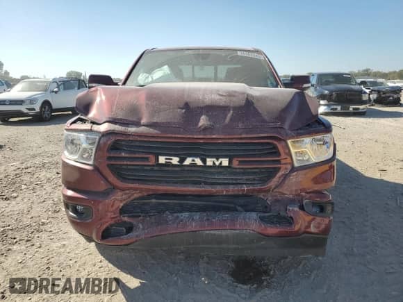2021 Ram 1500 Big Horn with VIN 1C6SRFFT4MN621891, listed as a Copart auction lot 86900345 with 96,837 mi miles and Salvage title. Bid and sale history available at DreamBid. Image 5.