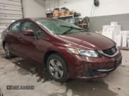 ✅ 2014 Honda Civic LX • VIN: 2HGFB2F50EH524689 • Lot: 43595181. Listed on IAAI with 172,706 mi. Free auction sales archive from the USA and detailed vehicle history report at DreamBid. Image 1.