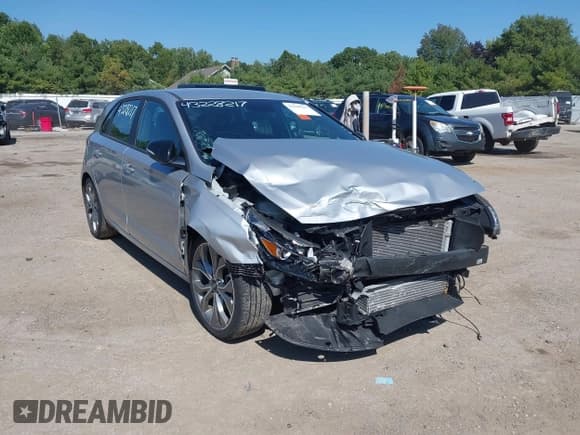 ✅ 2020 Hyundai Elantra N Line • VIN: KMHH55LC4LU143744 • Lot: 43228217. Listed on IAAI with 28,112 mi. Free auction sales archive from the USA and detailed vehicle history report at DreamBid. Image 6.