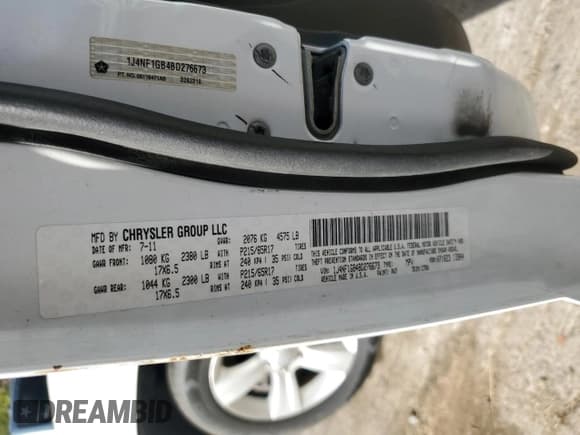 ✅ 2011 Jeep Patriot Latitude • VIN: 1J4NF1GB4BD276673 • Lot: 80906045. Wystawiony na Copart z przebiegiem 94 652 mil. Bezpłatny archiwum sprzedaży aukcyjnych z USA i szczegółowy raport historii pojazdu na DreamBid. Zdjęcie 13.