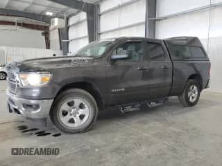 2021 Ram 1500 Big Horn with VIN 1C6SRFBTXMN780534, listed as a Copart auction lot 84024955 with 59,272 mi miles and Salvage title. Bid and sale history available at DreamBid. Image 1.