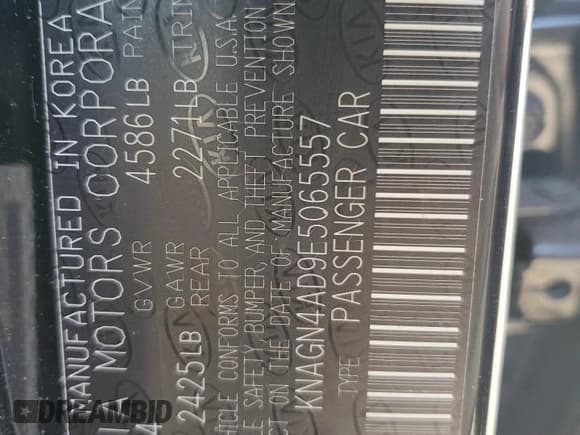 ✅ 2014 Kia Optima EX • VIN: KNAGN4AD9E5065557 • Лот: 85098035. Опубликован ранее на Copart с пробегом 90 736 миль. Бесплатный доступ к архиву аукционных продаж из США и подробный отчёт об истории автомобиля на DreamBid. Изображение 12.