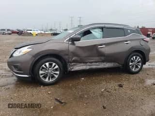 2016 Nissan Murano SV with VIN 5N1AZ2MH2GN170939, listed as a Copart auction lot 66375235 with 26,252 mi miles and Salvage title. Bid and sale history available at DreamBid. Image 1.