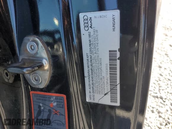 ✅ 2002 Audi TT ALMS Edition • VIN: TRUWT28N621033455 • Лот: 50694935. Опубликован ранее на Copart с пробегом 133 382 миль. Бесплатный доступ к архиву аукционных продаж из США и подробный отчёт об истории автомобиля на DreamBid. Изображение 12.