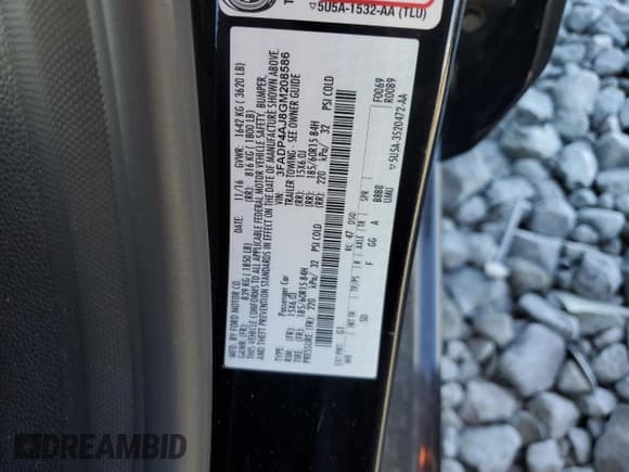 ✅ 2016 Ford Fiesta S • VIN: 3FADP4AJ8GM208586 • Lot: 93075115. Wystawiony na Copart z przebiegiem 80 543 mil. Bezpłatny archiwum sprzedaży aukcyjnych z USA i szczegółowy raport historii pojazdu na DreamBid. Zdjęcie 12.