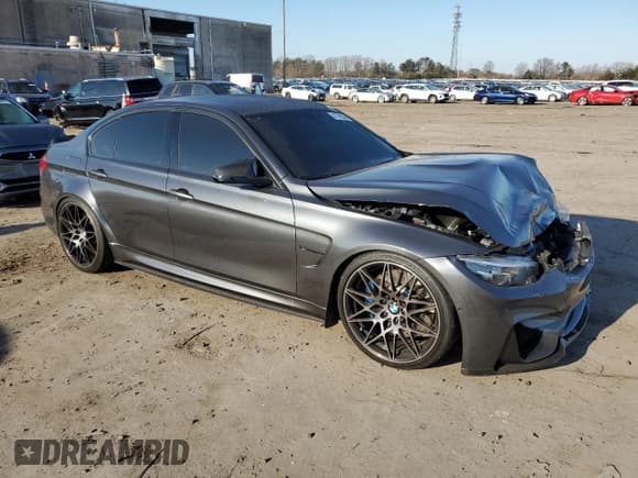 ✅ 2018 BMW M3 • VIN: WBS8M9C54J5K99041 • Lot: 43798544. Listed on Copart with 18,972 mi. Free auction sales archive from the USA and detailed vehicle history report at DreamBid. Image 4.