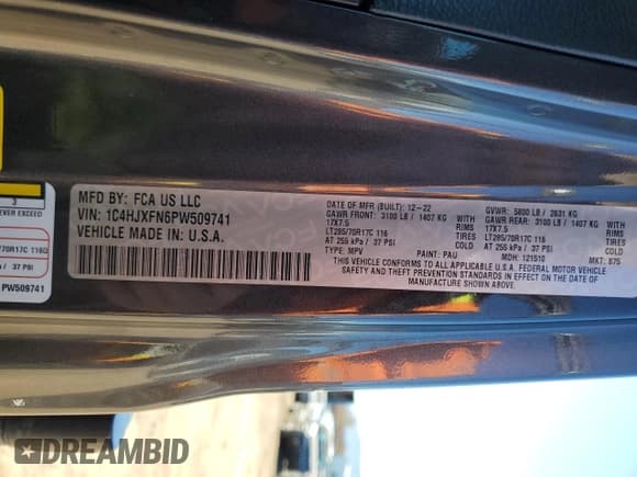 ✅ 2023 Jeep Wrangler Rubicon • VIN: 1C4HJXFN6PW509741 • Lot: 81324394. Listed on Copart with 21,755 mi. Free auction sales archive from the USA and detailed vehicle history report at DreamBid. Image 13.