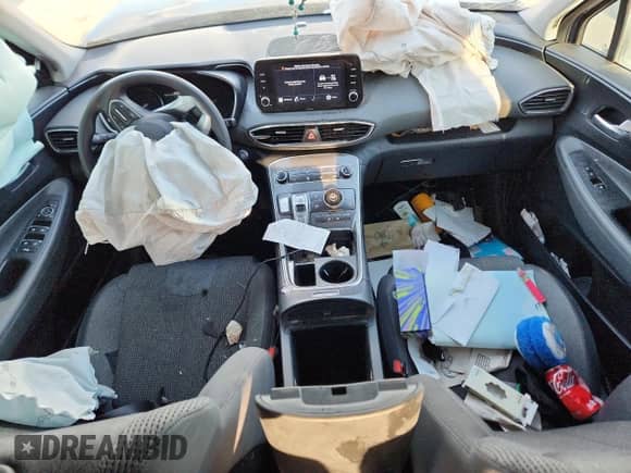 2022 Hyundai Santa Fe SEL with VIN 5NMS24AJ2NH444070, listed as a Copart auction lot 80317315 with 56,101 mi miles and Salvage title. Bid and sale history available at DreamBid. Image 8.