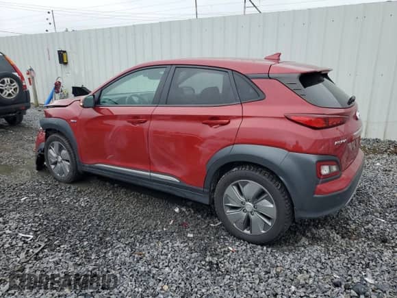 2019 Hyundai Kona Ultimate z VIN KM8K53AG6KU042848, wystawiony jako Copart lot #61056455 z przebiegiem 76 911 mil mil oraz Szkoda całkowita • Salvage title. Historia ofert i sprzedaży dostępna na DreamBid. Obrazek 2.