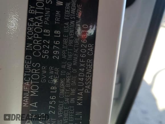 ✅ 2015 Kia K900 Premium • VIN: KNALU4D4XF6026310 • Лот: 41449845. Опубликован ранее на Copart с пробегом 93 007 миль. Бесплатный доступ к архиву аукционных продаж из США и подробный отчёт об истории автомобиля на DreamBid. Изображение 12.