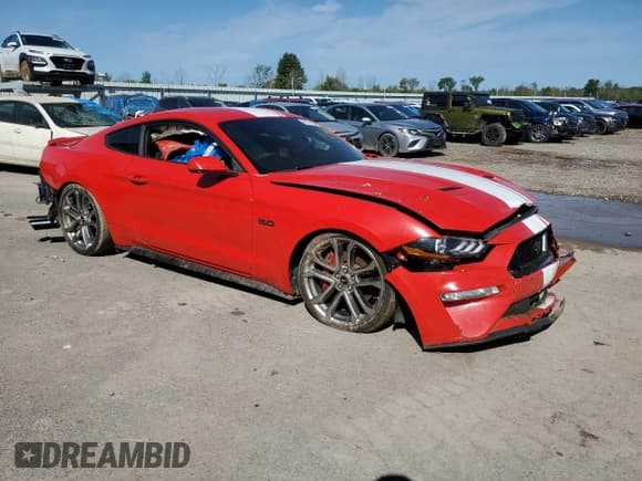 ✅ 2019 Ford Mustang GT • VIN: 1FA6P8CF4K5164223 • Lot: 70774434. Listed on Copart with 27,597 mi. Free auction sales archive from the USA and detailed vehicle history report at DreamBid. Image 4.