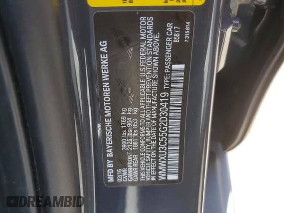 ✅ 2016 MINI Hardtop 4 Door S • VIN: WMWXU3C55G2D30419 • Лот: 63414495. Опубликован ранее на Copart с пробегом 70 945 миль. Бесплатный доступ к архиву аукционных продаж из США и подробный отчёт об истории автомобиля на DreamBid. Изображение 12.