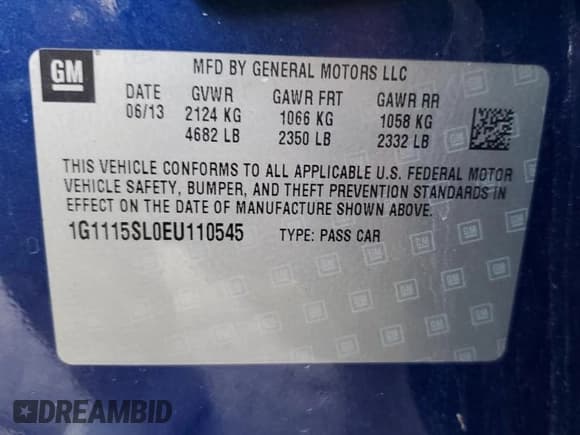 ✅ 2014 Chevrolet Impala LT • VIN: 1G1115SL0EU110545 • Лот: 90815535. Опубликован ранее на Copart с пробегом 117 962 миль. Бесплатный доступ к архиву аукционных продаж из США и подробный отчёт об истории автомобиля на DreamBid. Изображение 12.