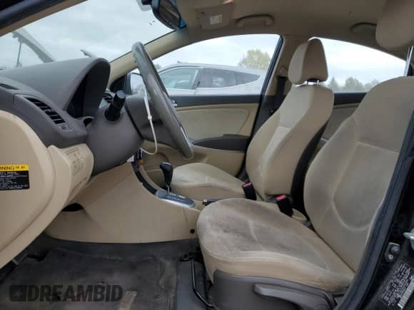 2012 Hyundai Accent GLS with VIN KMHCT4AE3CU253568, listed as a Copart auction lot 86075125 with 57,053 mi miles and Salvage title. Bid and sale history available at DreamBid. Image 7.