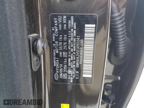 ✅ 2015 Hyundai Equus Signature • VIN: KMHGH4JH5FU093341 • Lot: 66696265. Listed on Copart with 108,472 mi. Free auction sales archive from the USA and detailed vehicle history report at DreamBid. Image 12.