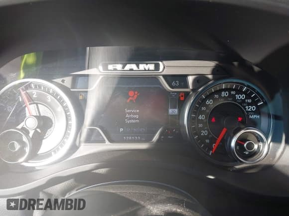 ✅ 2019 Ram 1500 Big Horn • VIN: 1C6SRFFT5KN689128 • Lot: 43576785. Listed on IAAI with 128,133 mi. Free auction sales archive from the USA and detailed vehicle history report at DreamBid. Image 7.