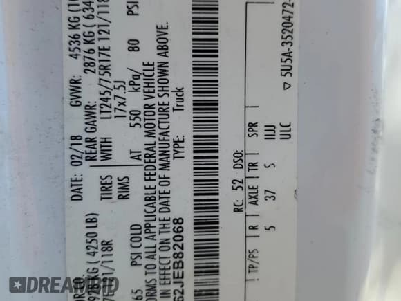 ✅ 2018 Ford F-250 XL • VIN: 1FT7X2A62JEB82068 • Лот: 46510925. Опубликован ранее на Copart с пробегом 174 914 миль. Бесплатный доступ к архиву аукционных продаж из США и подробный отчёт об истории автомобиля на DreamBid. Изображение 14.