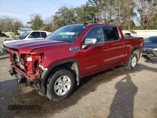 ✅ 2021 GMC Sierra 1500 SLE • VIN: 1GTP8BED1MZ386931 • Лот: 45955945. Опубликован ранее на Copart с пробегом 60 289 миль. Бесплатный доступ к архиву аукционных продаж из США и подробный отчёт об истории автомобиля на DreamBid. Изображение 1.