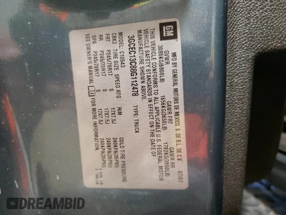 ✅ 2008 Chevrolet Silverado 1500 1LT • VIN: 3GCEC13C88G112478 • Lot: 73212164. Listed on Copart with Not provided. Free auction sales archive from the USA and detailed vehicle history report at DreamBid. Image 12.