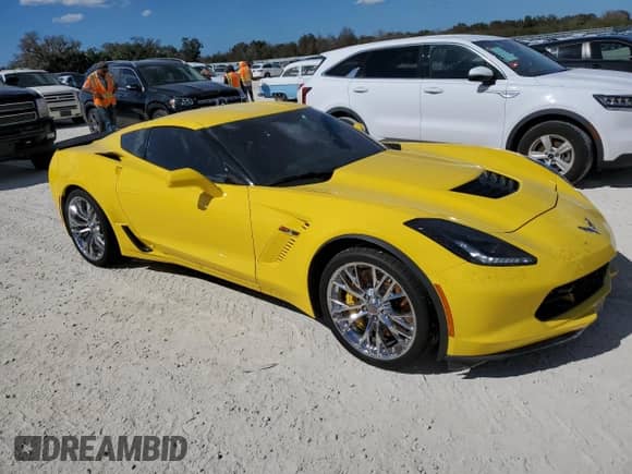 2016 Chevrolet Corvette Z06 3LZ with VIN 1G1YT2D61G5606286, listed as a Copart auction lot 77848104 with Not provided miles and Non repairable. Bid and sale history available at DreamBid. Image 4.