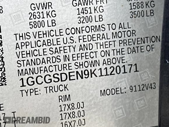 ✅ 2019 Chevrolet Colorado 2WD Z71 • VIN: 1GCGSDEN9K1120171 • Лот: 78436654. Опубликован ранее на Copart с пробегом 59 108 миль. Бесплатный доступ к архиву аукционных продаж из США и подробный отчёт об истории автомобиля на DreamBid. Изображение 10.