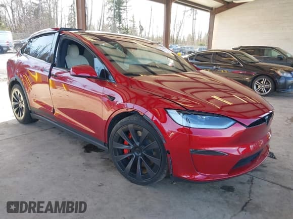 ✅ 2023 Tesla Model X Plaid • VIN: 7SAXCBE62PF422168 • Лот: 41728992. Опубликован ранее на IAAI с пробегом Не указан. Бесплатный доступ к архиву аукционных продаж из США и подробный отчёт об истории автомобиля на DreamBid. Изображение 1.