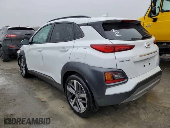 2021 Hyundai Kona Ultimate with VIN KM8K53A54MU657397, listed as a Copart auction lot 69861792 with 23,127 mi miles and . Bid and sale history available at DreamBid. Image 2.