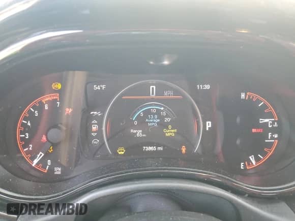 2022 Dodge Durango R/T with VIN 1C4SDHCT6NC130193, listed as a Copart auction lot 45691355 with 73,865 mi miles and Salvage title. Bid and sale history available at DreamBid. Image 9.