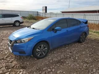 ✅ 2021 Nissan Versa SV • VIN: 3N1CN8EV7ML814854 • Lot: 90293175. Listed on Copart with 126,690 mi. Free auction sales archive from the USA and detailed vehicle history report at DreamBid. Image 1.