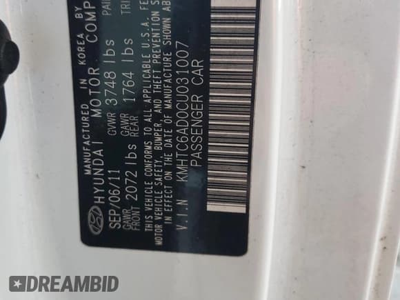 ✅ 2012 Hyundai Veloster w/Gray Int • VIN: KMHTC6AD0CU031007 • Lot: 84539254. Wystawiony na Copart z przebiegiem 111 982 mil. Bezpłatny archiwum sprzedaży aukcyjnych z USA i szczegółowy raport historii pojazdu na DreamBid. Zdjęcie 13.