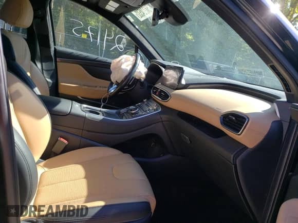 2021 Hyundai Santa Fe Calligraphy z VIN 5NMS5DAL8MH329254, wystawiony jako Copart lot #58724532 z przebiegiem 24 175 mil mil oraz . Historia ofert i sprzedaży dostępna na DreamBid. Obrazek 5.