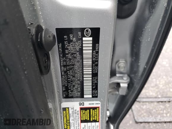 ✅ 2025 Lexus ES 300h • VIN: 58ADA1C1XSU056777 • Lot: 47812285. Wystawiony na Copart z przebiegiem 1 585 mil. Bezpłatny archiwum sprzedaży aukcyjnych z USA i szczegółowy raport historii pojazdu na DreamBid. Zdjęcie 14.