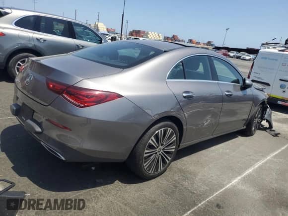 2023 Mercedes-Benz CLA 250 with VIN W1K5J4GB4PN330454, listed as a Copart auction lot 62225625 with 101,859 mi miles and Salvage title. Bid and sale history available at DreamBid. Image 3.
