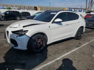 ✅ 2019 Alfa Romeo Stelvio Quadrifoglio • VIN: ZASPAKEV7K7C50283 • Lot: 75039084. Listed on Copart with 13,193 mi. Free auction sales archive from the USA and detailed vehicle history report at DreamBid. Image 1.