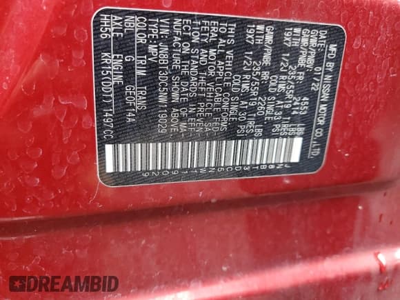 ✅ 2022 Nissan Rogue Platinum • VIN: JN8BT3DC5NW119029 • Лот: 80898175. Опубликован ранее на Copart с пробегом 68 426 миль. Бесплатный доступ к архиву аукционных продаж из США и подробный отчёт об истории автомобиля на DreamBid. Изображение 13.