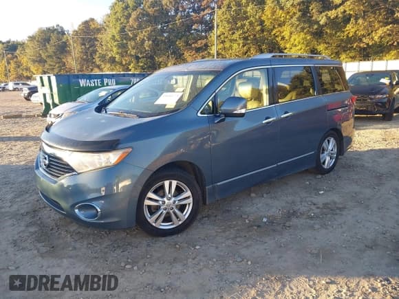✅ 2012 Nissan Quest SV • VIN: JN8AE2KP3C9043621 • Lot: 43454543. Wystawiony na IAAI z przebiegiem 224 633 mil. Bezpłatny archiwum sprzedaży aukcyjnych z USA i szczegółowy raport historii pojazdu na DreamBid. Zdjęcie 2.