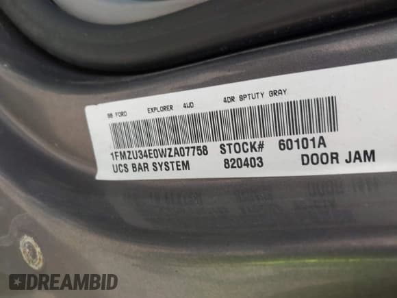 ✅ 1998 Ford Explorer XL • VIN: 1FMZU34E0WZA07758 • Лот: 43131355. Опубликован ранее на IAAI с пробегом 133 355 миль. Бесплатный доступ к архиву аукционных продаж из США и подробный отчёт об истории автомобиля на DreamBid. Изображение 9.