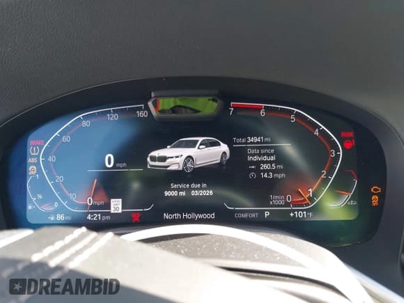 ✅ 2022 BMW 7 Series 750i xDrive • VIN: WBA7U2C06NCH62779 • Lot: 43141035. Listed on IAAI with 34,941 mi. Free auction sales archive from the USA and detailed vehicle history report at DreamBid. Image 7.