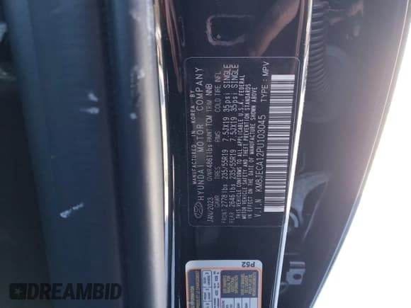 ✅ 2023 Hyundai Tucson Limited • VIN: KM8JECA12PU103045 • Lot: 37957114. Wystawiony na Copart z przebiegiem 6 007 mil. Bezpłatny archiwum sprzedaży aukcyjnych z USA i szczegółowy raport historii pojazdu na DreamBid. Zdjęcie 15.