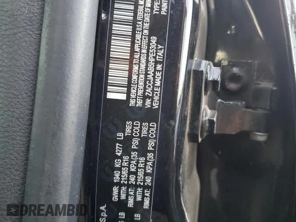 ✅ 2017 Jeep Renegade Sport • VIN: ZACCJAAB5HPE53049 • Lot: 75024744. Wystawiony na Copart z przebiegiem 102 118 mil. Bezpłatny archiwum sprzedaży aukcyjnych z USA i szczegółowy raport historii pojazdu na DreamBid. Zdjęcie 12.